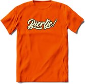 Biertje! T-Shirt | Bier Kleding | Feest | Drank | Grappig Verjaardag Cadeau | - Oranje - XXL