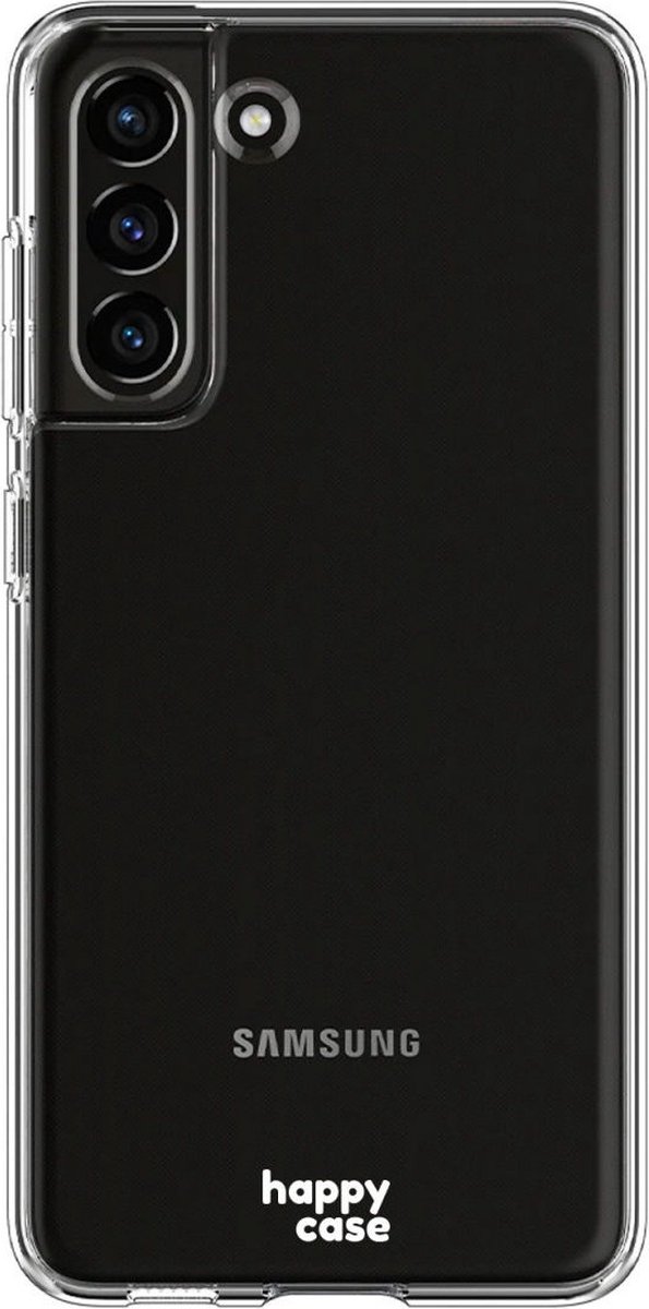 HappyCase Hoesje Flexibel TPU Clear Print Geschikt voor Samsung Galaxy S21 FE