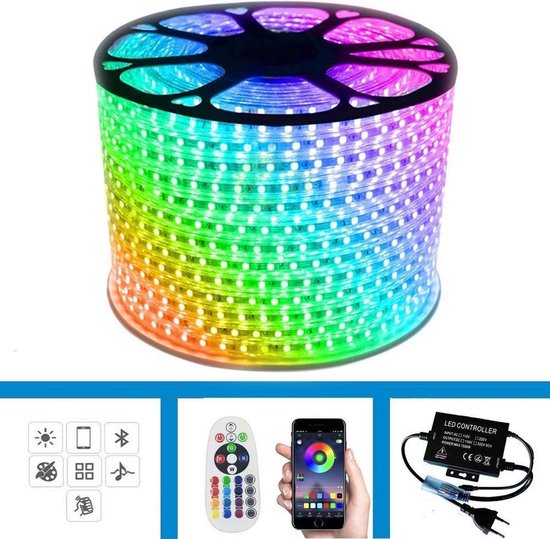 DiamantLED - LED-strip - 20 meter - Multi-colour - met app | bol.com
