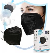30 x Virshields® FFP2 gezichtsmasker - PFE 94%, EN 149: 2001 + A1: 2009, 5 lagen, 30 stuks, filterend, EU, Zwart