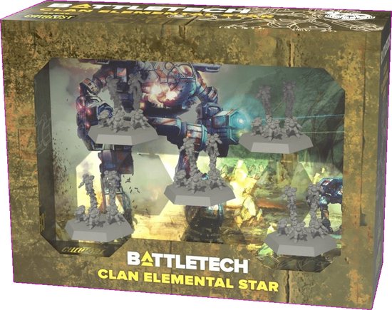 Gezelschapsspel: Battletech: Clan Elemental Star Expansion, uitgegeven door Catalyst Game Labs