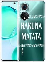 Honor 50 Hoesje Hakuna Matata white - Designed by Cazy