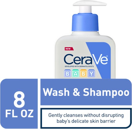 CeraVe Baby Wash & Shampoo - Geur- parabenen- en sulfaatvrije shampoo - 237ml van CeraVe — afbeelding 4