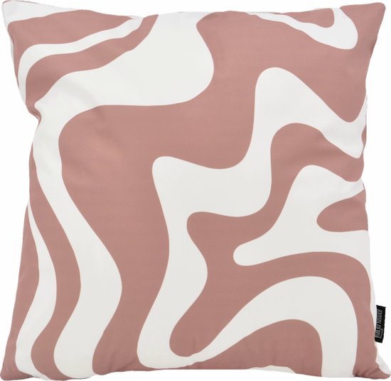 Swirl Abstract Oudroze Kussenhoes | Katoen/Polyester | 45 x 45 cm