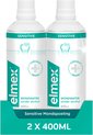 Elmex Sensitive Mondwater - 2 x 400 ml - Voordeelverpakking