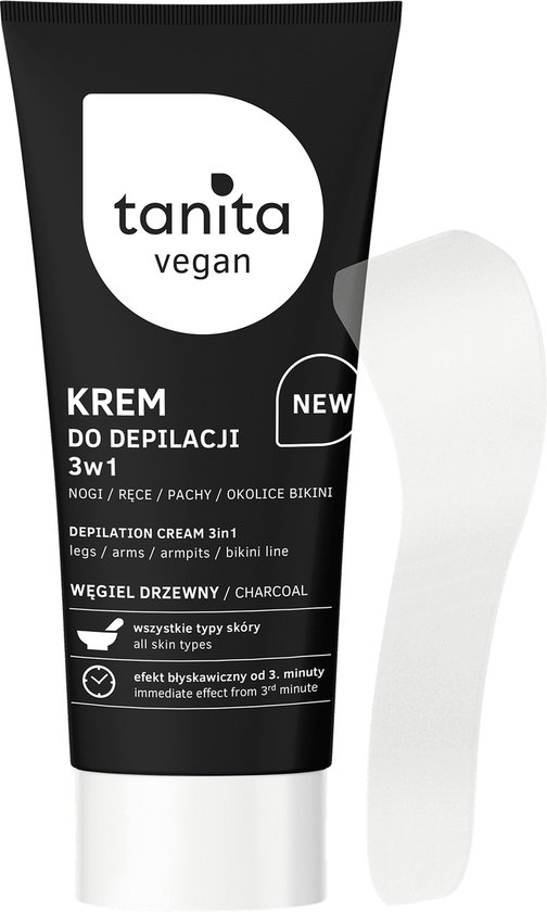 TANITA BODY DEPILATORY CREAM WITH ACTIVE CHARCOAL 150 ml bol