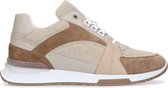 Sacha - Heren - Beige suède sneakers met details - Maat 42