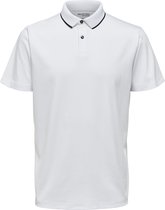 SELECTED HOMME BLACK SLHLEROY COOLMAX SS POLO B NOOS  Poloshirt - Maat XL