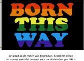 Pride Born This Way Vlag 150x90CM - LGBT - Regenboog Vlag - Gay - Lesbienne - Lesbian - Genderfluid - Flag Polyester
