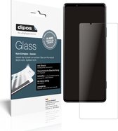 dipos I 2x Pantserfolie mat compatibel met Sony Xperia Pro-I Beschermfolie 9H screen-protector (expres kleiner dan het glas omdat het gebogen is)