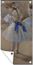 Schuttingposter Dancer - Schilderij van Edgar Degas - 100x200 cm - Tuindoek