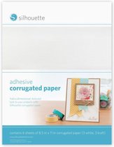 Silhouette | Zelfklevend Geribbeld Karton (Adhesive Corrugated Paper) | 6 vellen | UITLOPEND