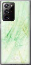 6F hoesje - geschikt voor Samsung Galaxy Note 20 Ultra -  Transparant TPU Case - Pistachio Marble #ffffff