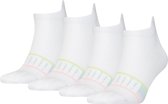 PUMA  Logo Sneaker 4-Pack Dames Sokken - Maat 35-38