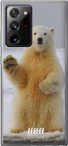 6F hoesje - geschikt voor Samsung Galaxy Note 20 Ultra -  Transparant TPU Case - Polar Bear #ffffff