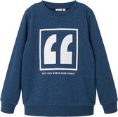 Name it sweater jongens - blauw - NKMvalon - maat 134/140