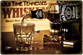 Jack Daniels wandbord - Mancave- Cafe- Bar- Restaurant - Kroeg- Woondecoratie- Vintage - 20cmx30cm