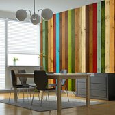 Fotobehang - Wooden rainbow.