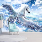 Zelfklevend fotobehang - Pegasus (Blue).