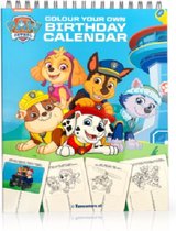 Paw Patrol  - Kalender -  Verjaardagskalender - Kleur je Eigen Paw Patrol