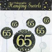 Oaktree - Swirls Sparkling zwart goud - 65 jaar