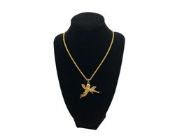 Cupido with AK-47, Cupido, Kalashnikov, Cupid, Gangsta, Gold, Goud