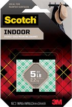 Scotch 3M Heavy Duty Permanente montagetape voor een gewicht van 2,2 kg 16 x vierkant 25,4 mm x 25,4 mm