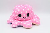DUO-PACK - Octopus Mood Knuffel – Omkeerbaar – TikTok Hype 2021 – Verschillende Kleuren – Blij en Boos - Glitter Rood/Roze