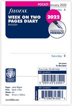 Filofax Pocket 2022 week op 2 pagina’s