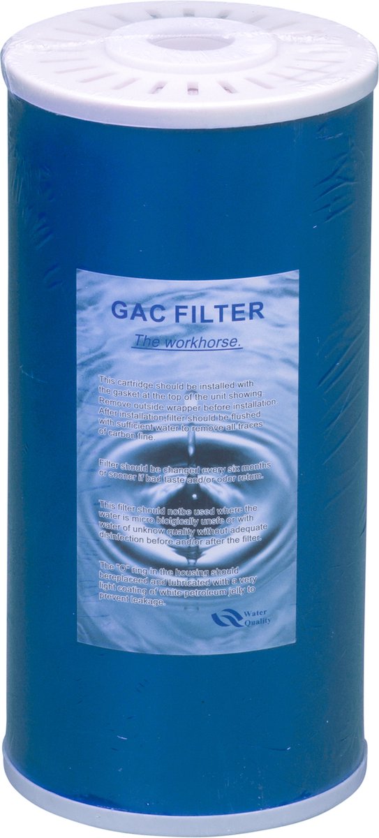 GAC drinkwater filter patroon 10inch/25cm - 5 micron