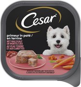 6x Cesar - Primeur in paté met mals kalf en worteltjes - 300g