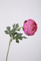 Kunstbloem - Ranunculus - boterbloem - topkwaliteit decoratie - 2 stuks - zijden bloem - Roze - 35 cm hoog