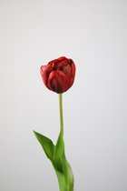 Kunstbloem - Tulp - topkwaliteit decoratie - 2 stuks - zijden bloem - Fuchsia - 43 cm hoog