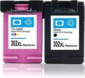 GRK printercartridges vervanging voor HP 302 XL compatibel met HP Envy 4520 4525 4527 4521 Deskjet 3630 3632 3636 2130 Officejet 4657 4650 printer (kleur + zwart)