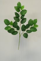 Kunstblad - Lemon - topkwaliteit decoratie - 2 stuks - zijden tak - Alle seizoenen - 3 cm hoog