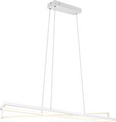 LED Hanglamp - Nitron Ediyon - 35W - Aanpasbare Kleur - Dimbaar - Rechthoek - Mat Wit - Aluminium