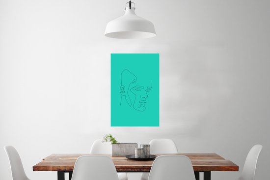 Affiche Homme - Portrait - Dessin au Line - 40x60 cm