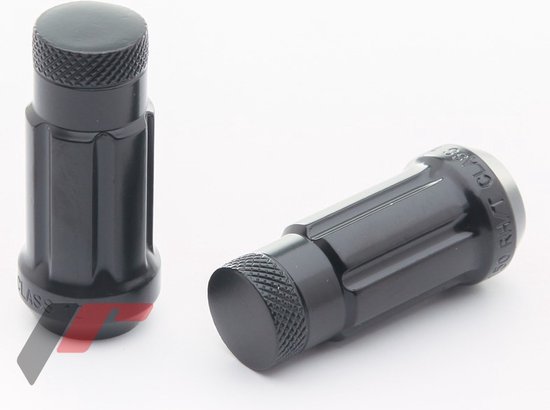 20x Radmuttern SCHWARZ M14 x 1,5 x 34 I Kegel für Alufelgen I