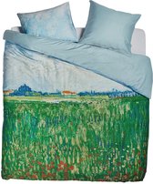 Van Gogh Dekbedovertrek Field with Poppies - 200 x 200/220 cm - groen