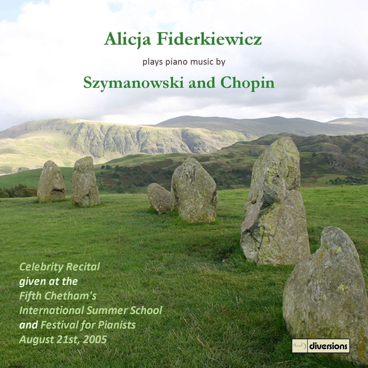 Alicja Fiderkiewicz - Plays Piano Music By Szymanows (CD)