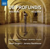 Jeremy Vasari Singers - Backhouse - De Profundis ; Miserere ; Requiem (CD)