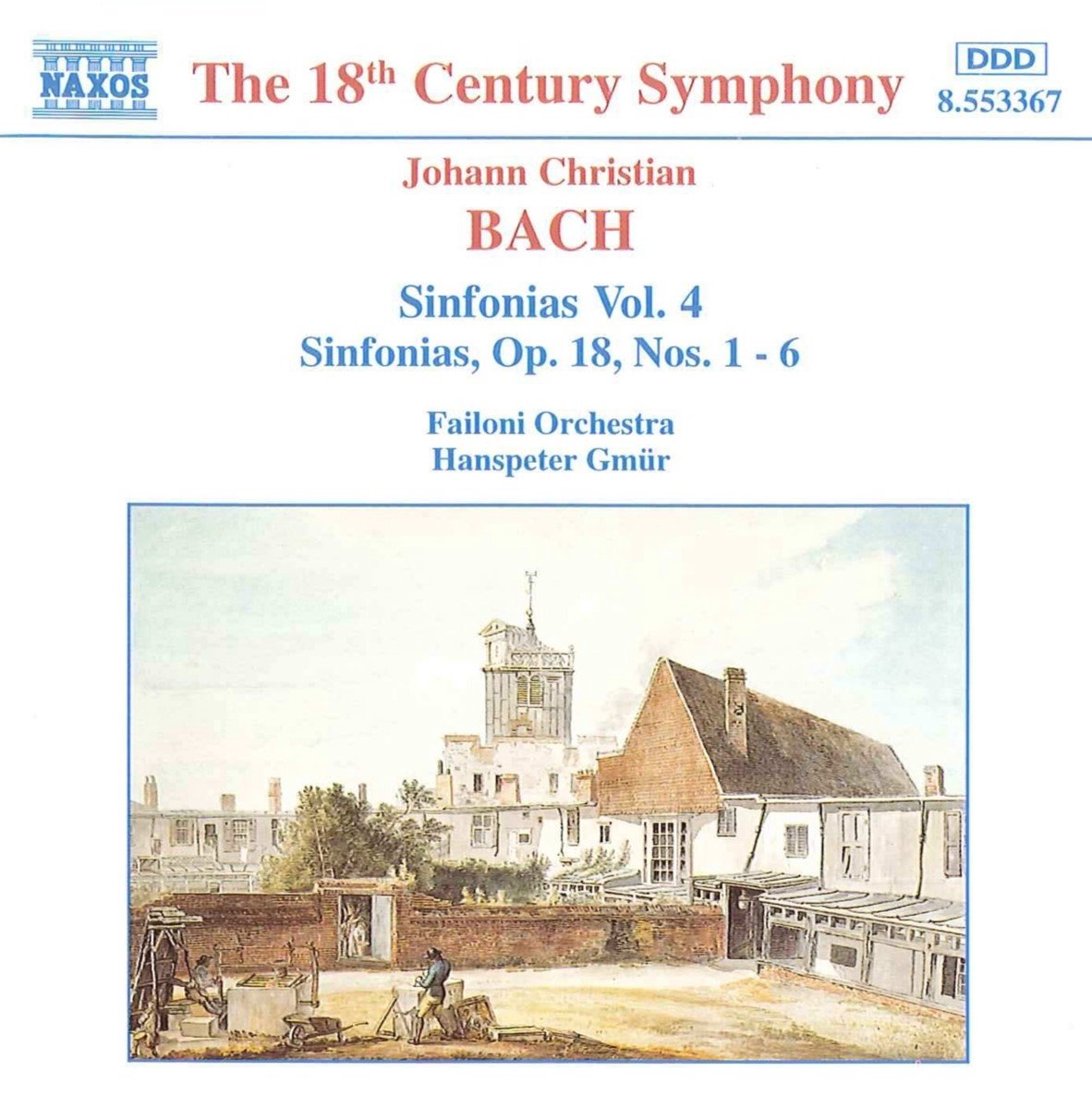 Failoni Orchestra, Hanspeter Gmür - J.C. Bach: Sinfonias 4 (CD)
