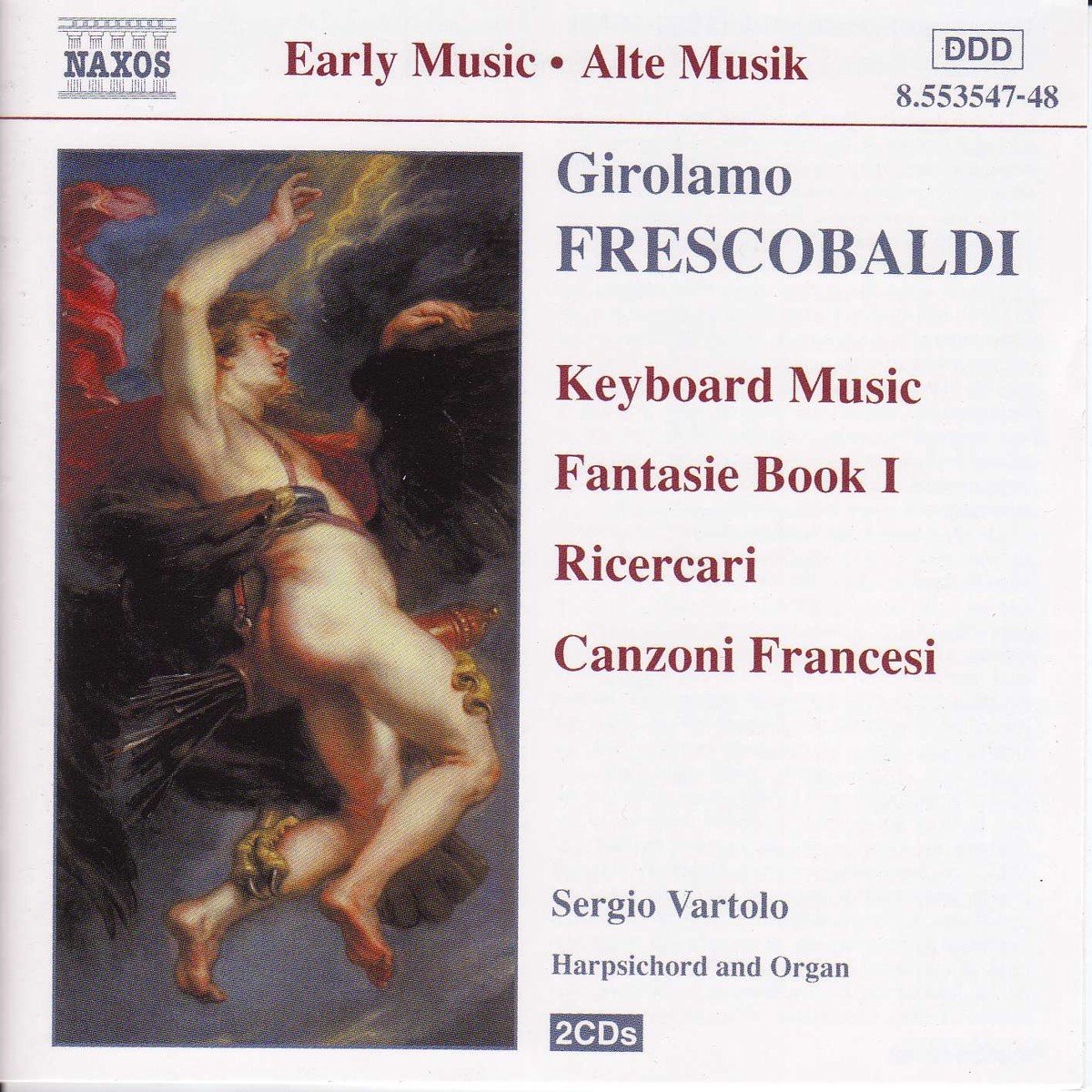 Sergio Vartolo - Frescobaldi: Fantasie Book 1 - Ricercari (2 CD)