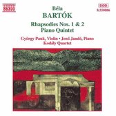 Bartok: Rhapsodies 1 & 2, Piano Quintet / Pauk, Jando, etc