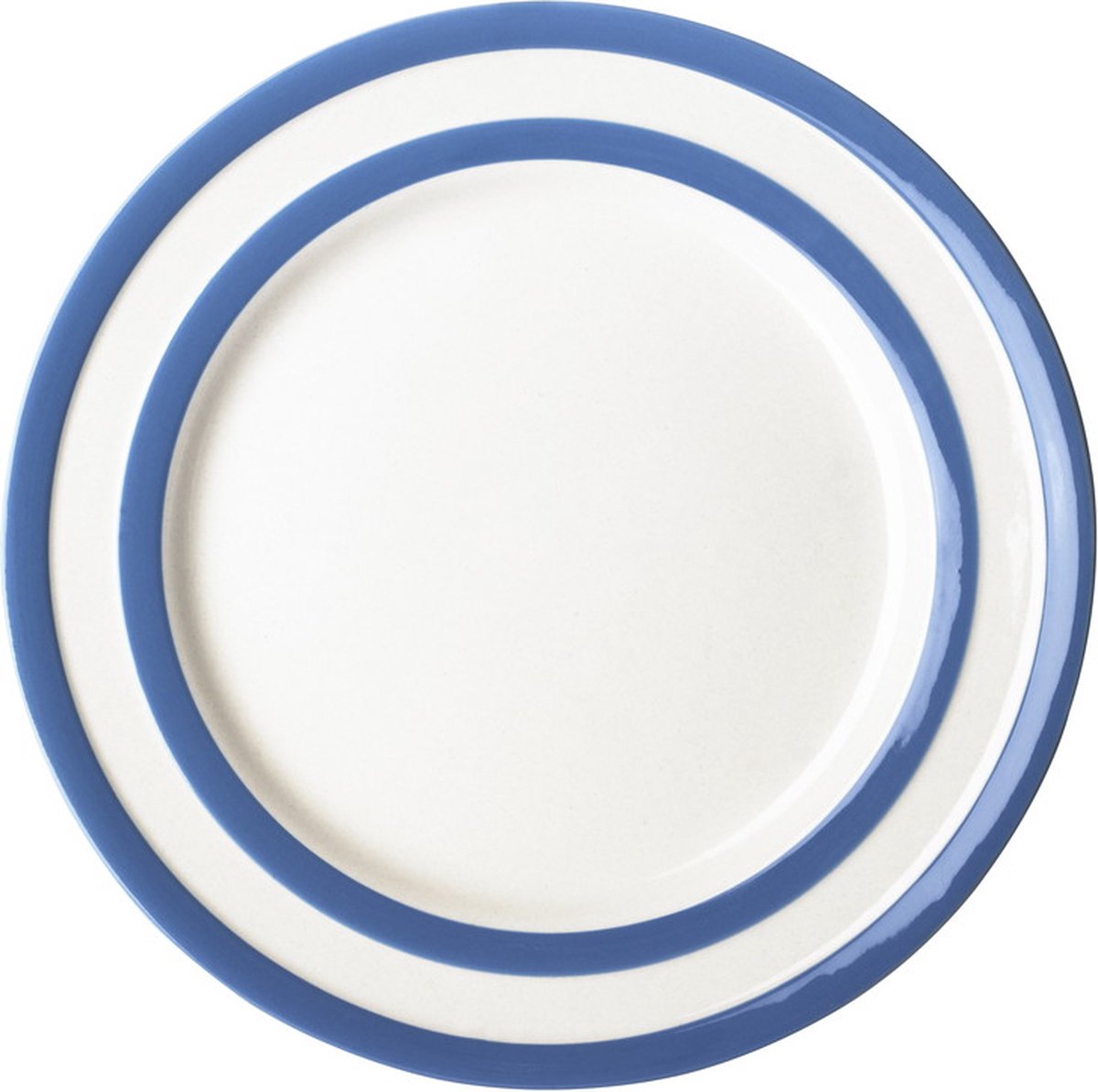 Cornishware Blue Breakfast Plate - ontbijtbord - blauw wit - gestreept - Cornish Blue - bordje
