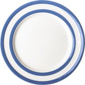 Cornishware Blue Breakfast Plate - ontbijtbord - blauw wit - gestreept - Cornish Blue - bordje