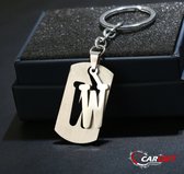 Sleutelhanger Letter W - Cadeau - gift - Naamsleutelhanger