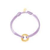 Bracelet color cord - Yehwang - Armband - One size - Goud/Lila
