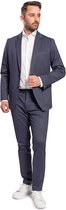 Suitable - Kostuum Flex Donkerblauw - 48 - Modern-fit