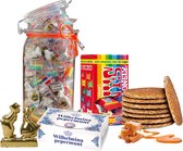 Cadeaupakket - snoeppot gevuld 1,5 ltr - oud Hollands snoep - stroopwafels - Tony's Chocolony - snoepgoed - kerstpakket - relatiegeschenk - snoep pakket